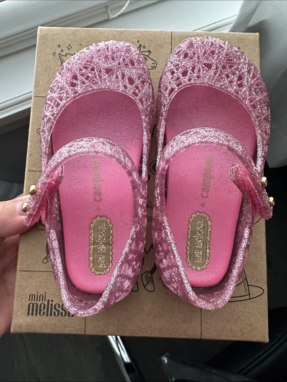 Mini Melissa Campana Mary Jane Flat - Size 7